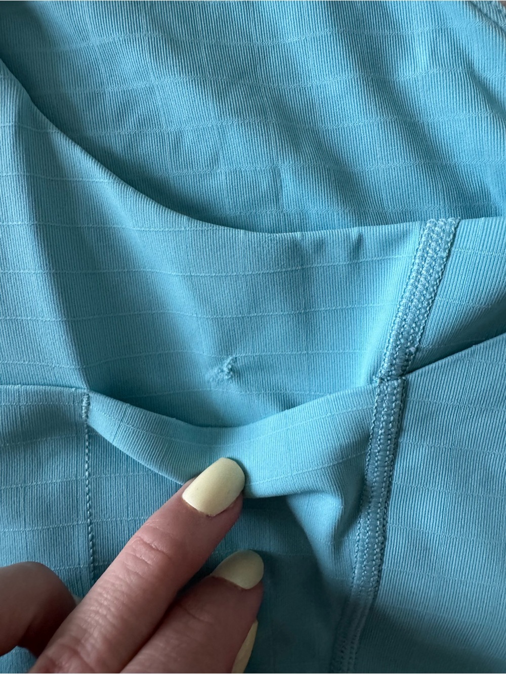 Bandit Running GRIDLOCK™ ZIP FRONT RACE CROP - VINTAGE BLUE - Picture 4 of 12